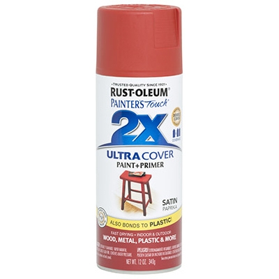 Painters Touch 2X Spray Paint, Satin Paprika, 12-oz.