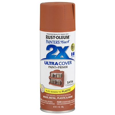 Painters Touch 2X Spray Paint, Satin Cinnamon, 12-oz.
