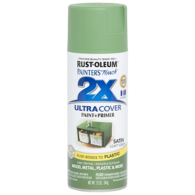 Painters Touch 2X Spray Paint, Satin Leafy Green, 12-oz.