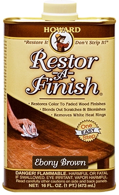 Wood Finish, Ebony, 16-oz.