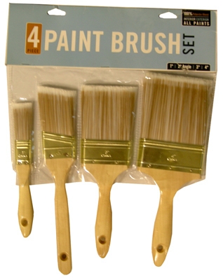 4-Piece Deluxe Varnish/Sash Paint Brush Set