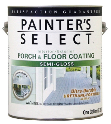 Exterior Semi-Gloss Porch & Floor Coating, Urethane Fortified, Dark Gray, 1-Gal.