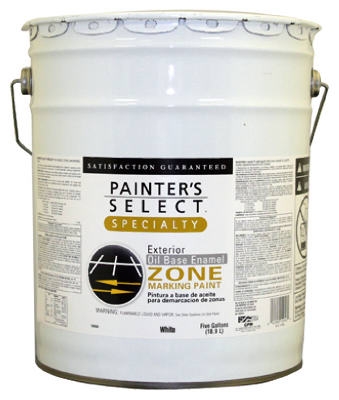 Flat White Oil-Based Field & Zone Marking Paint, 5-Gal.