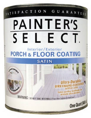 Porch & Floor Acrylic Coating, Dark Gray Satin, 1-Qt.