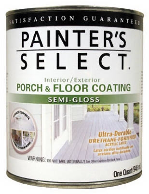 Porch & Floor Coating, Medium Gray Semi-Gloss, 1-Qt.