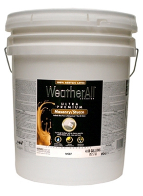 5-Gallon Flat Neutral Base Masonry/Stucco Paint