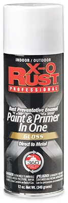 Anti-Rust Enamel Paint & Primer, White Gloss, 12-oz. Spray