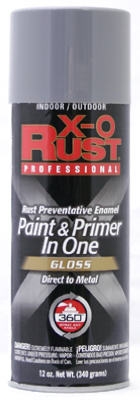 Anti-Rust Enamel Paint & Primer, Machinery Gray Gloss, 12-oz. Spray