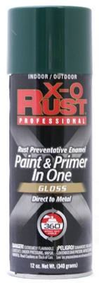 Anti-Rust Enamel Paint & Primer, Hunter Green Gloss, 12-oz. Spray