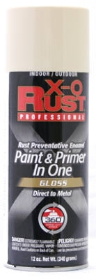 Anti-Rust Enamel Paint & Primer, Almond Gloss, 12-oz. Spray