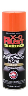 Anti-Rust Enamel Paint & Primer, Safety Orange Gloss, 12-oz. Spray