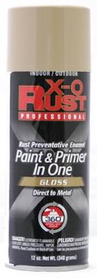 Anti-Rust Enamel Paint & Primer, Pebble Gloss, 12-oz. Spray