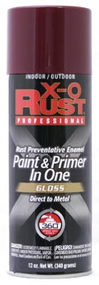Anti-Rust Enamel Paint & Primer, Shutter Burgundy Gloss, 12-oz. Spray