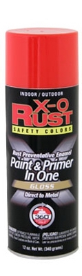 Anti-Rust Primer Enamel, Bright Red Gloss, 12-oz. Spray