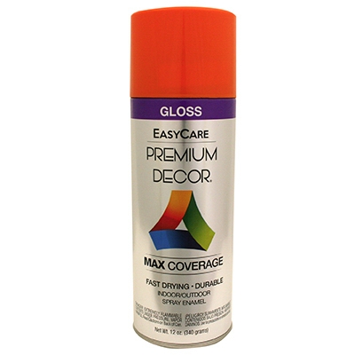 Enamel Spray Paint, Pumpkin Orange Gloss, 12-oz.