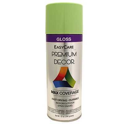 Enamel Spray Paint, Apple Green Gloss, 12-oz.