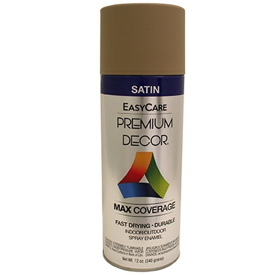 Enamel Spray Paint, Khaki Gloss, 12-oz.