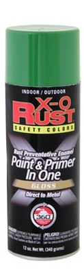Rust Preventative Paint & Primer Spray Enamel, Safety Green Gloss, 12-oz.