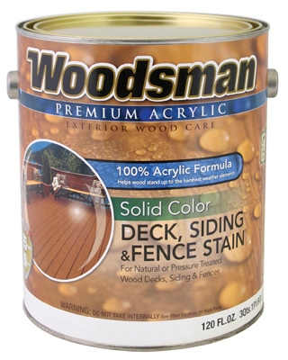 Acrylic Deck, Siding & Fence Stain, Solid, Cedar, 1-Gal.