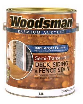 Acrylic Deck, Siding & Fence Stain, Semi-Transparent, Cedar, 1-Gal., Must Purchase in Quantities of 2