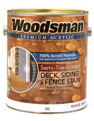Acrylic Deck, Siding & Fence Stain, Semi-Transparent Neutral Base, 1-Gal.