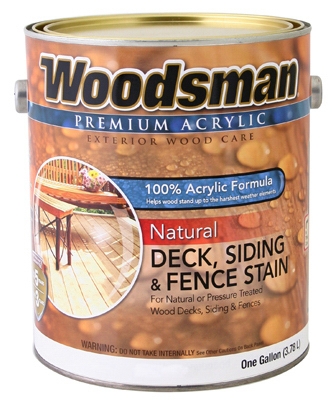 Acrylic Deck, Siding & Fence Stain, Natural, 1-Gal.