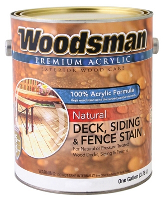Acrylic Deck, Siding & Fence Stain, Natural Cedar, 1-Gal.