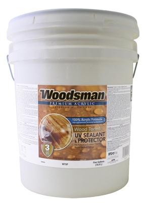 Wood UV Sealant & Protector, Acrylic, Amber, 5-Gals.
