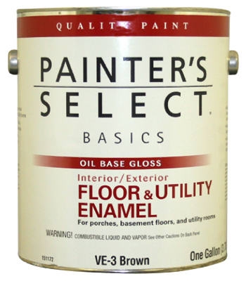 Basics Floor & Utility Enamel, Oil-Base, Black, 1-Gal.