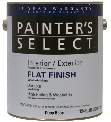 Acrylic Latex Paint, Interior/Exterior, Deep Base Semi-Gloss, 1-Gal.