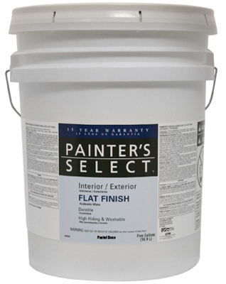 Exterior Latex House Paint, Semi-Gloss Pastel Base, 5-Gals.