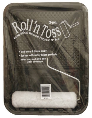 3-Piece Roll 'n' Toss Paint Roller Set