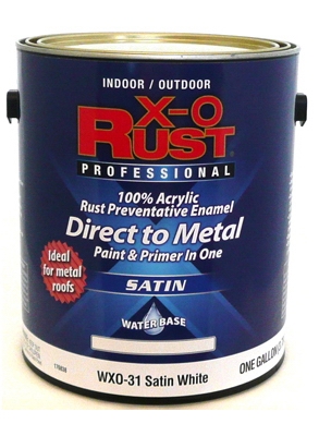 Rust Preventative Paint & Primer, Direct to Metal, Satin White,1-Gal., Must Order in Quantities of 2
