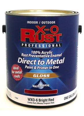 Rust Preventative Paint & Primer, Direct to Metal, Gloss Bright Red, 1-Gal.