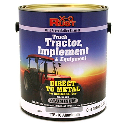 Rust-Preventative Paint & Primer, Direct to Metal Truck, Tractor, Implement & Equipment Enamel, Aluminum, 1-Gal.