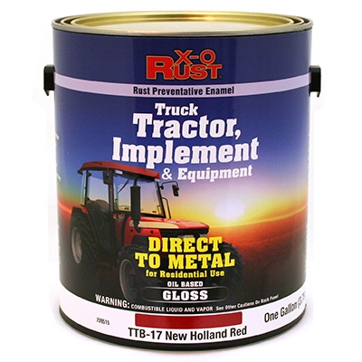 Rust Preventative Paint & Primer, Direct to Metal, Truck, Tractor, Implement & Equipment, New Holland Red, 1-Gal., Must Order in Quantities of 2