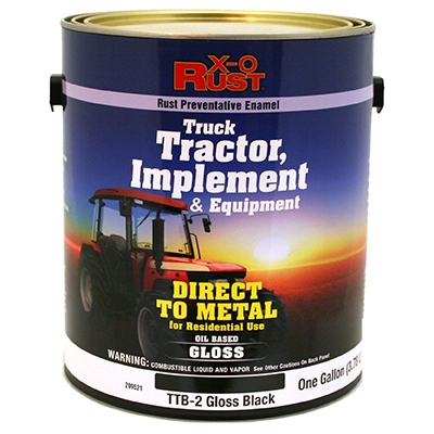 Rust Preventative Paint & Primer, Direct to Metal, Truck, Tractor, Implement & Equipment, Gloss Black, 1-Gal., Must Order in Quantities of 2