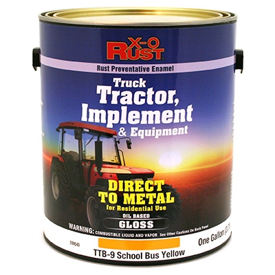 Rust Preventative Paint & Primer, Direct to Metal, Truck, Tractor, Implement & Equipment, School Bus Yellow, 1-Gal., Must Order in Quantities of 2
