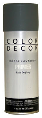 Spray Paint, Interior/Exterior, Gray Primer, 10-oz. Aerosol