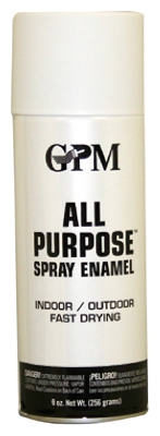 Enamel Spray Paint, Flat White, 9-oz.