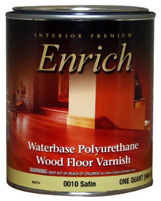 Polyurethane Varnish, Water-Based Satin, 1-Qt.