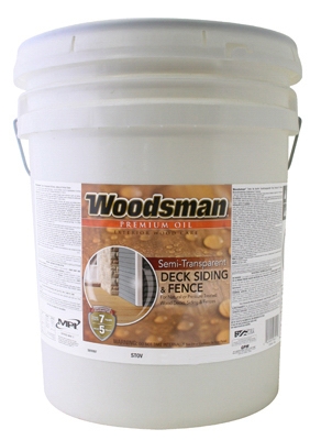 Oil Deck, Siding & Fence Stain, Semi-Transparent Light Base, 5-Gals.