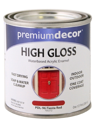 Fiesta Red Gloss Enamel Paint, 1/2-Pt.