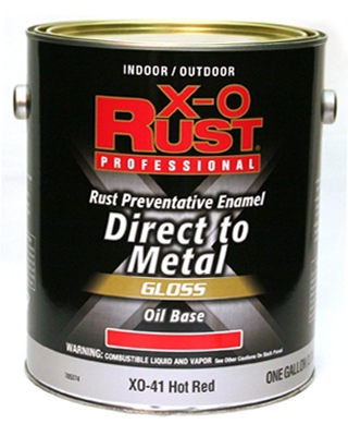 Premium Interior/Exterior Anti-Rust Enamel, Hot Red, Gloss, Oil-Base, 1-Gal.
