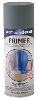 Spray Primer, Gray, 12-oz.