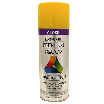 Enamel Spray Paint, Sunflower Yellow Gloss, 12-oz.