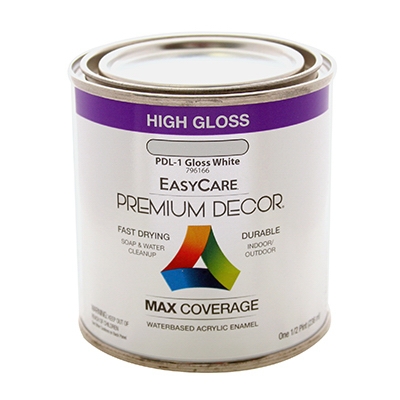 White Gloss Enamel Paint, 1/2-Pt.