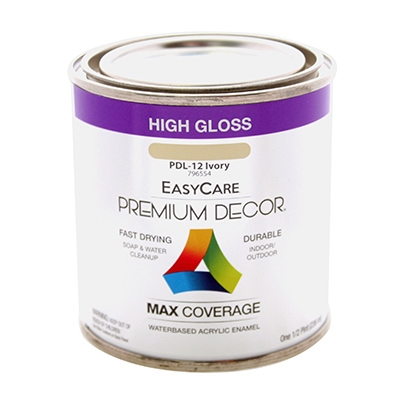 Ivory Gloss Enamel Paint, 1/2-Pt.