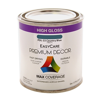 Country Blue Gloss Enamel Paint, 1/2-Pt.
