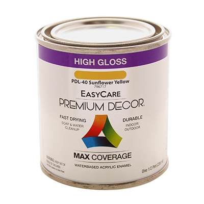 Sunflower Yellow Gloss Enamel Paint, 1/2-Pt.